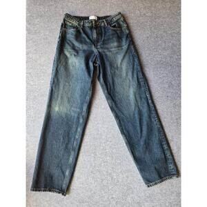 Asos Design Jeans Men's Baggy Dark Wash Denim Wide Leg 33x32.5